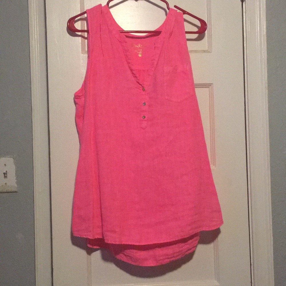 Lilly Pulitzer 100%  Linen Top